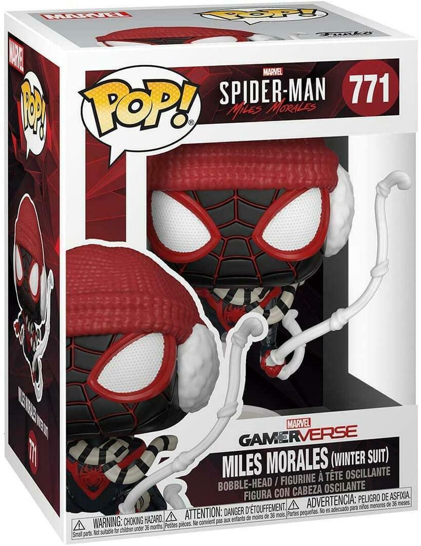 Figurine Funko Pop! N&deg;769 | Spider-man Miles Morales | Miles Morales  (winter Su